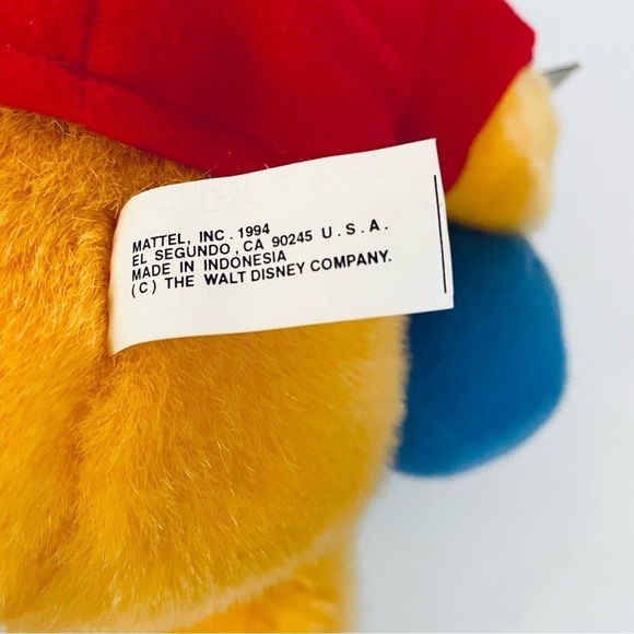 🎯3/$10 Disney Mattel 1994 Winnie the Pooh Plush - Picture 6 of 7